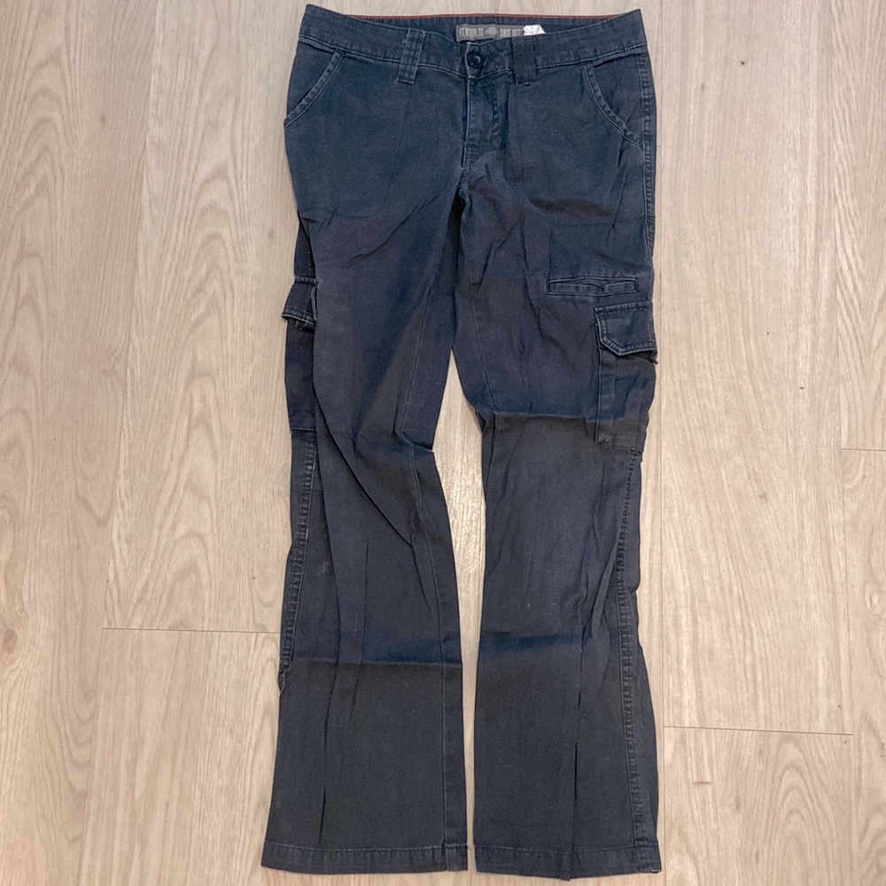Dickies Black Straight Leg Cargo Pants Relaxed Fit